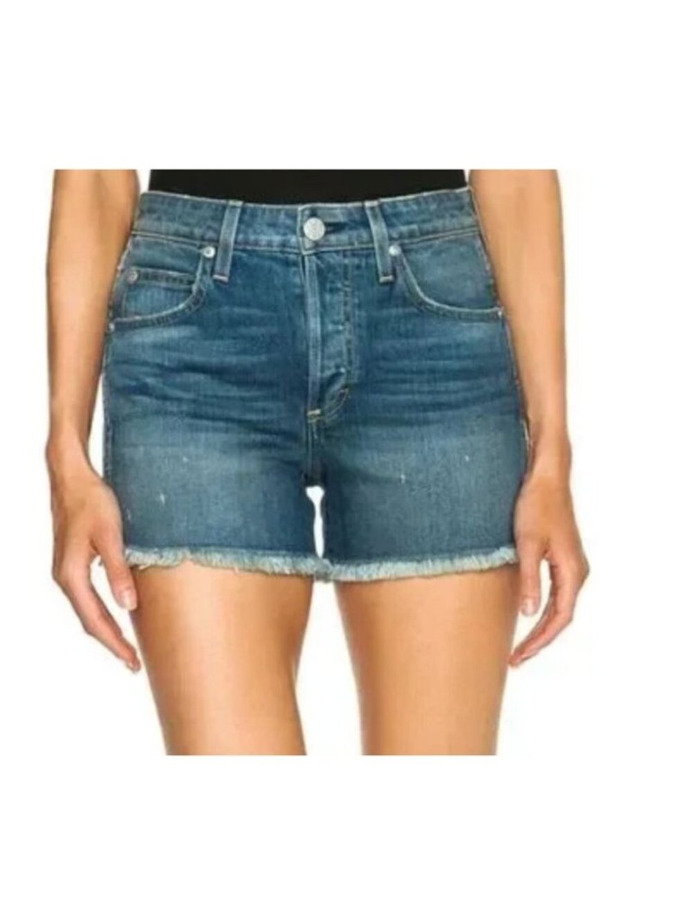 AMO Denim Babe Cut Off Jean Shorts Dive Bar Size 25